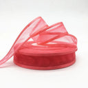 Red Broadside Organza Ribbon - 5 Yards Wholesale Red Lace Ribbon for Weddings, Parties, and Crafts  ourlum.com 10  