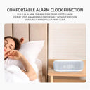 Wireless Charging Alarm Clock LED Light Multi-Device Hub Thermometer