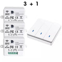 Smart Home Wireless Light Switch Control Kit with Remote - Easy Installation and Multiple Control Modes  ourlum.com 2R 2W 1 United State 