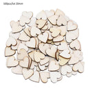 Rustic Wooden Wedding Table Ornaments with Mini Love Shapes  ourlum.com 100pcs 20mm 3  