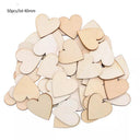 Rustic Wooden Wedding Table Ornaments with Mini Love Shapes  ourlum.com 50pcs 40mm 1  