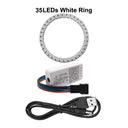 WS2812B Pixel Ring with SP110E Controller USB Kit - Customize Your Lighting Experience  ourlum.com 35LEDs White Kit  