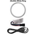 WS2812B Pixel Ring with SP110E Controller USB Kit - Customize Your Lighting Experience  ourlum.com 45LEDs White Kit  