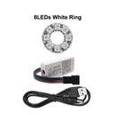 WS2812B Pixel Ring with SP110E Controller USB Kit - Customize Your Lighting Experience  ourlum.com 8LEDs White Kit  