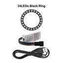 WS2812B Pixel Ring with SP110E Controller USB Kit - Customize Your Lighting Experience  ourlum.com 24LEDs Black Kit  