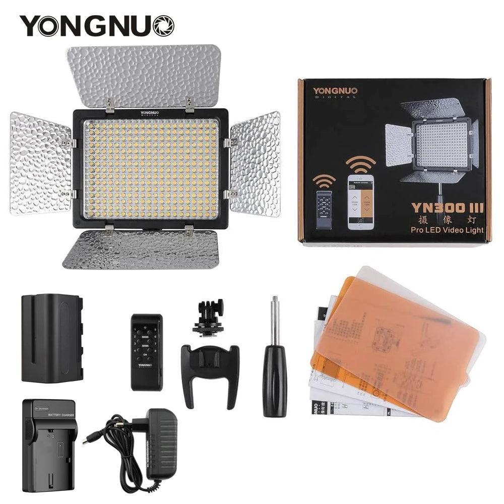 Professional LED Video Light Kit with Wireless Remote Control and Mobile App Integration  ourlum.com   